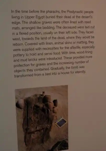 Shallow graves, Egypt's pre-dynastic people